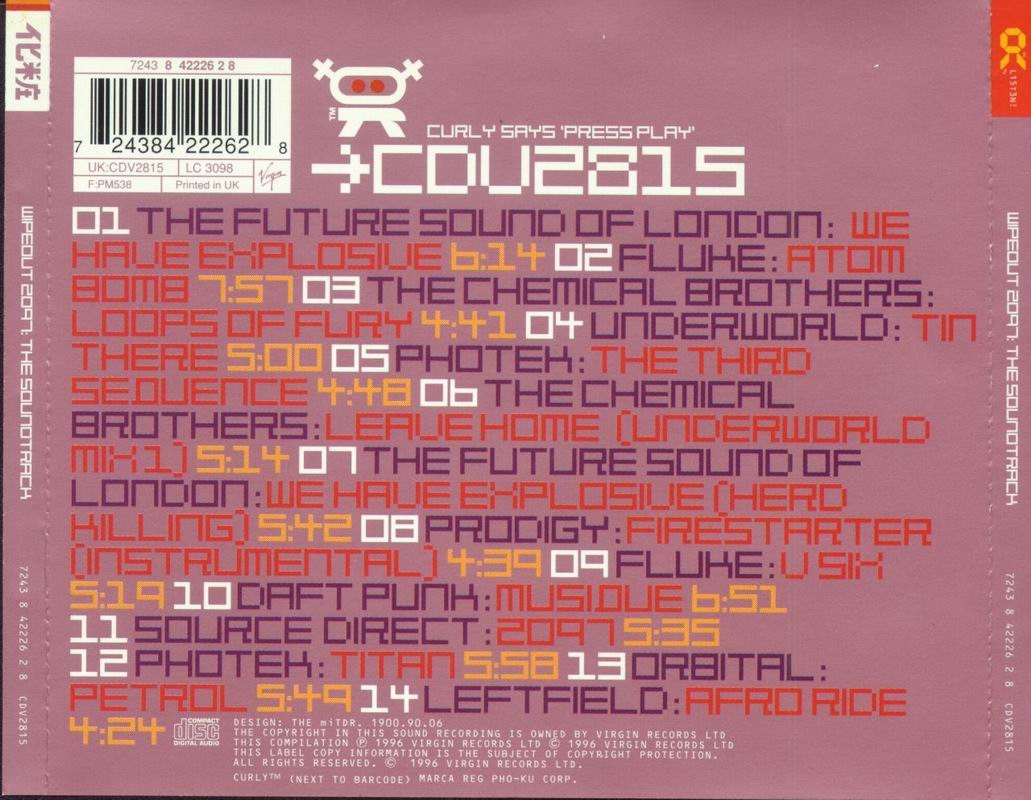 WipEout 2097 - The Soundtrack (1996) MP3 - Download Soundtracks